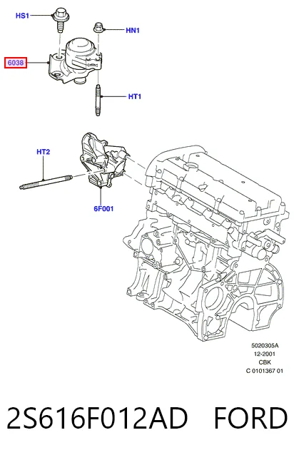 2S616F012AD Ford
