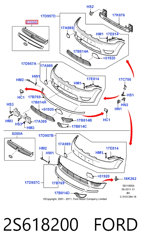 Atrapa chłodnicy do Ford Fiesta Mk5 JH, JD