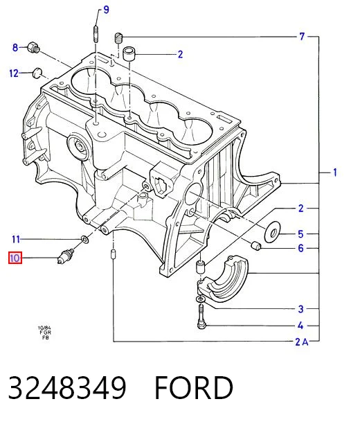 3248349 Ford Czujnik ciśnienia oleju