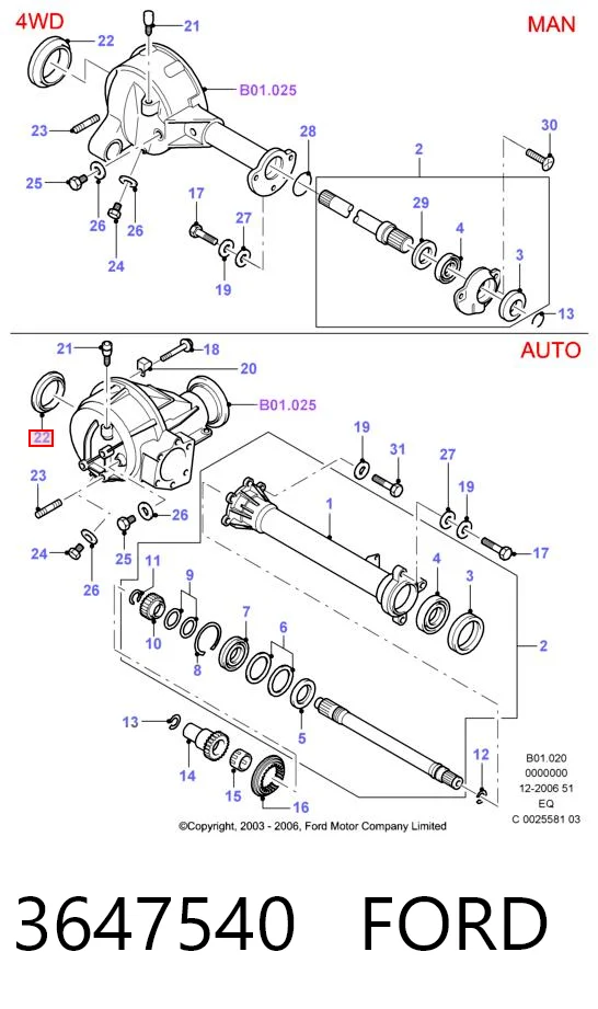 3647540 Ford