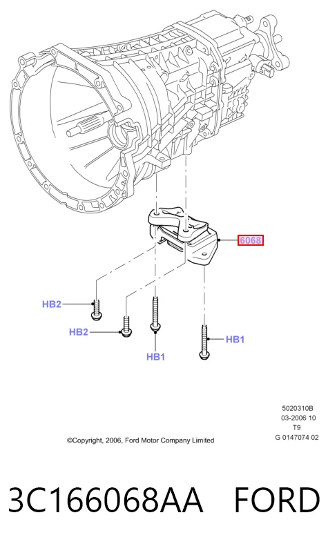 3C166068AA Ford