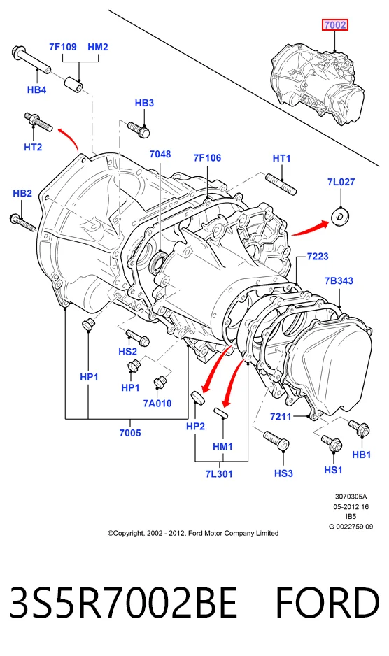 Mechaniczna skrzynia biegów w komplecie do Ford Ka  RBT