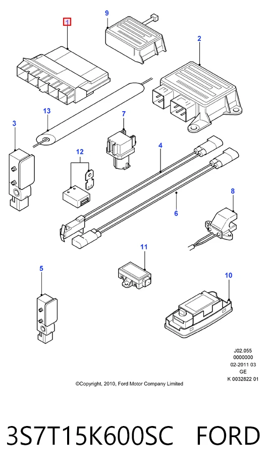 Blok komfortu do Ford Mondeo III B5Y