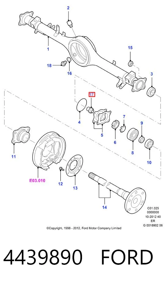 Do koszyka UM4626471A Mazda Lożysko piasty tylnej