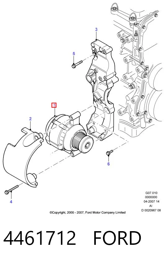 4461712 Ford Alternator