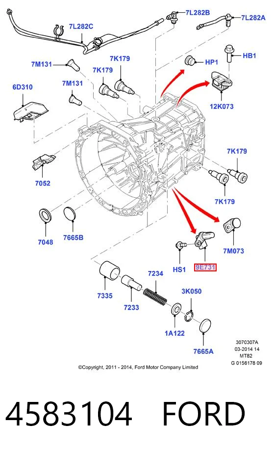  Czujnik prędkości Ford Transit 6