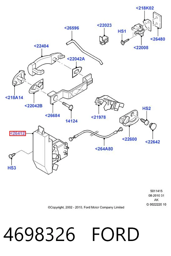 Zamek drzwi tylnych prawych Ford Focus I sedana (DFW) (1999 - 2005) cena, od 47,67 USD