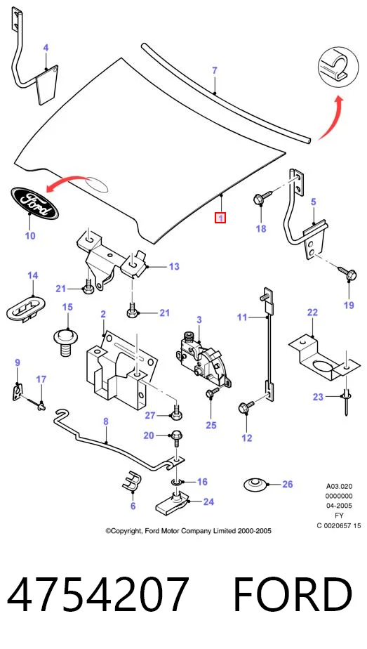  Maska silnika Ford Transit 5
