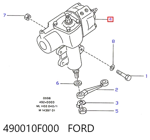 Mechanizm kierowniczy (reduktor) Nissan Terrano II