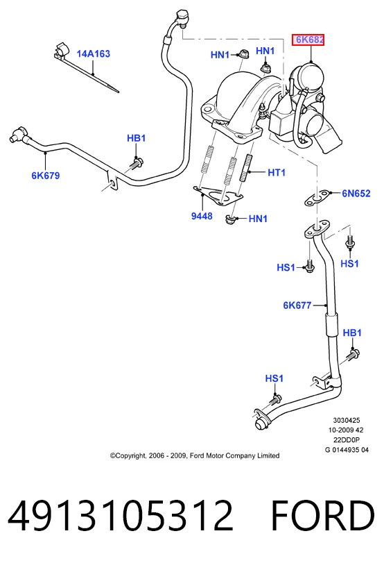4913105312 Ford Turbina