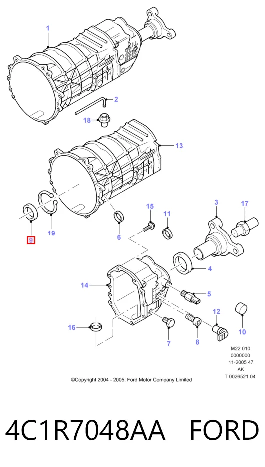 4C1R7048AA Ford