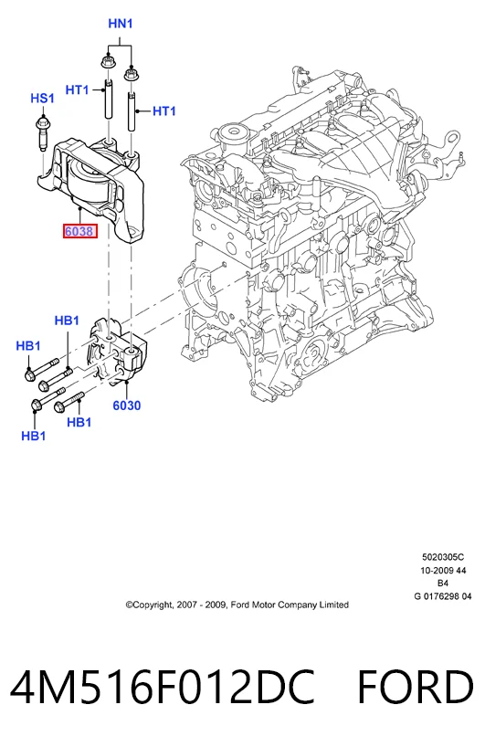 4M516F012DC Ford