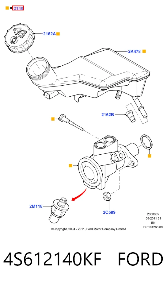 Główny cylinder hamulców do Ford Fiesta Mk5 JH, JD