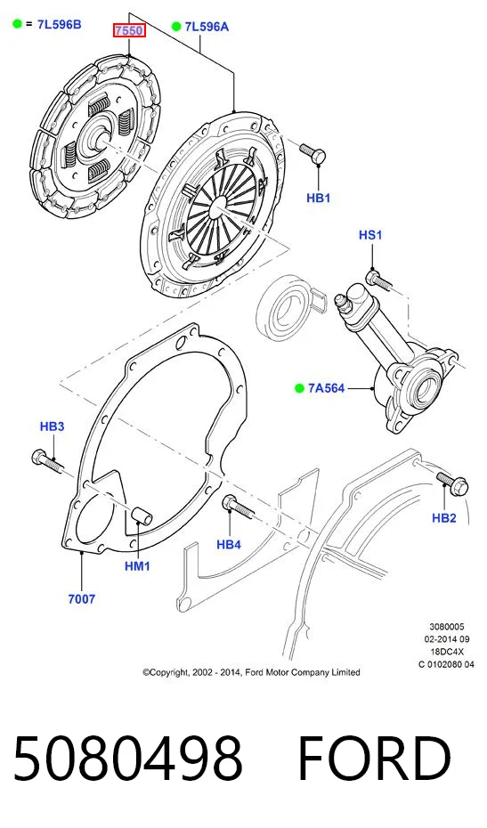 5080498 Ford