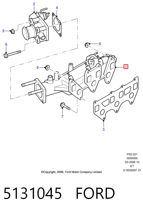 Kolektor ssący do Ford Ranger  ET