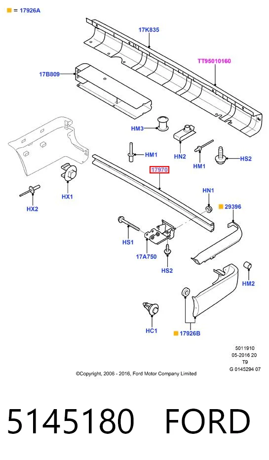 Kupić Wzmocnienie zderzaka tylnego Ford Transit V347/8 w dobrej cenie