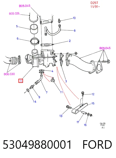 53049880001 Ford Turbina
