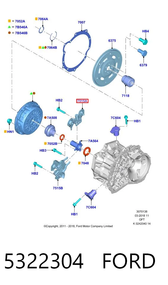 Kupić Widełki sprzęgła Ford Focus III CB8 w dobrej cenie