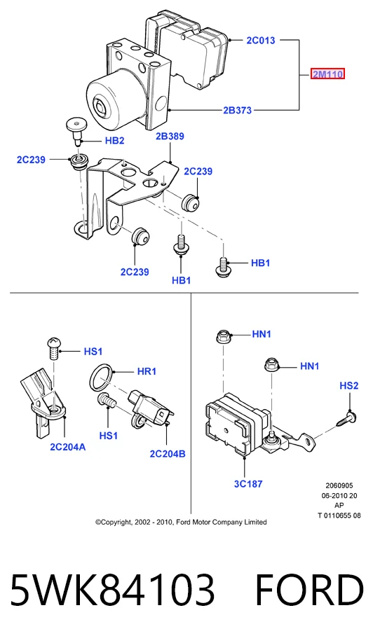 Sterownik ABS  hydrauliczny do Ford C-Max  DM2