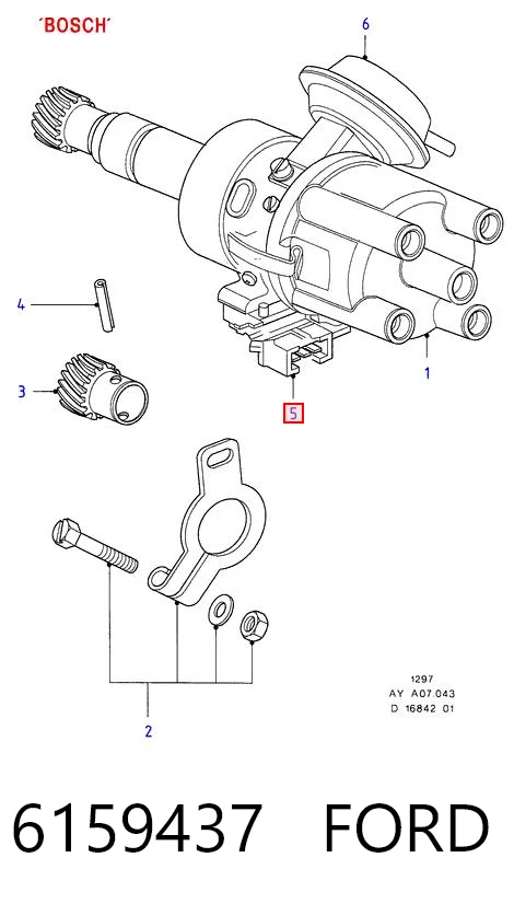 6159437 Ford Moduł zapłonowy (komutator)