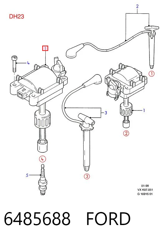 6485688 Ford Cewka zapłonowa