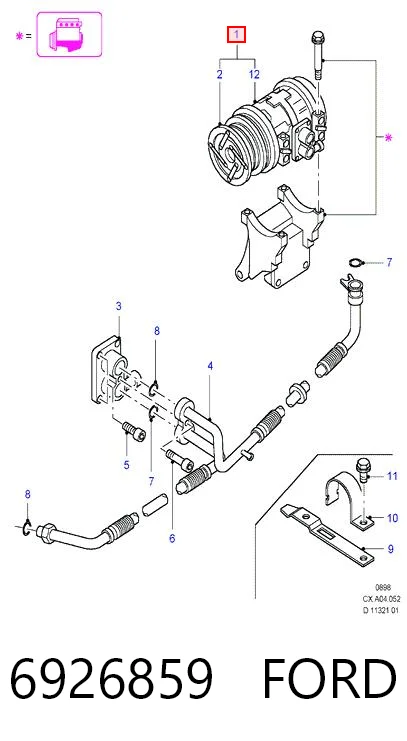 Sprężarka klimatyzacji do Ford Fiesta Mk3 GFJ