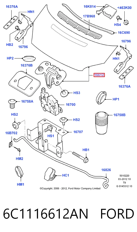  Maska silnika Ford Transit 6