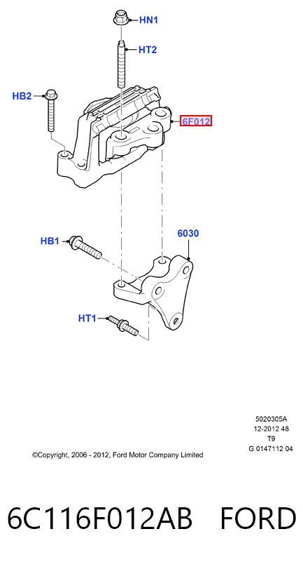 6C116F012AB Ford