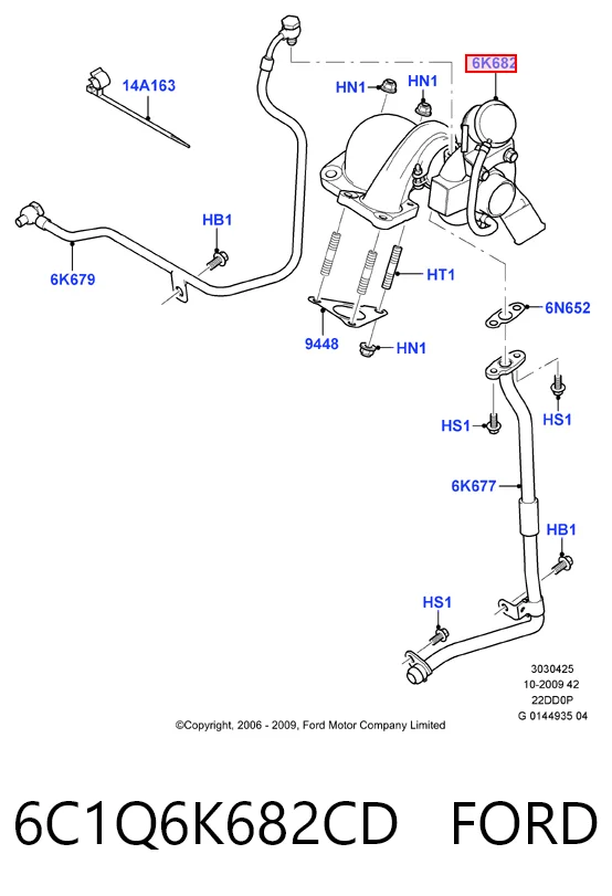 6C1Q6K682CD Ford Turbina