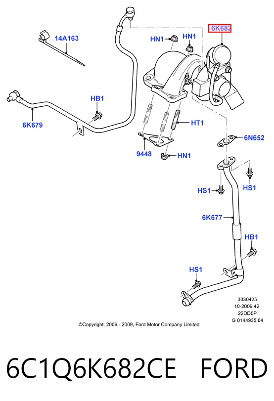 6C1Q6K682CE Ford Turbina