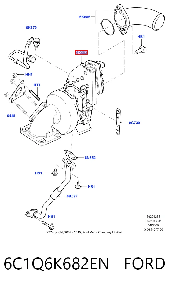 6C1Q6K682EN Ford Turbina