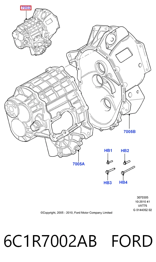 Mechaniczna skrzynia biegów w komplecie do Ford Transit VI V347/8