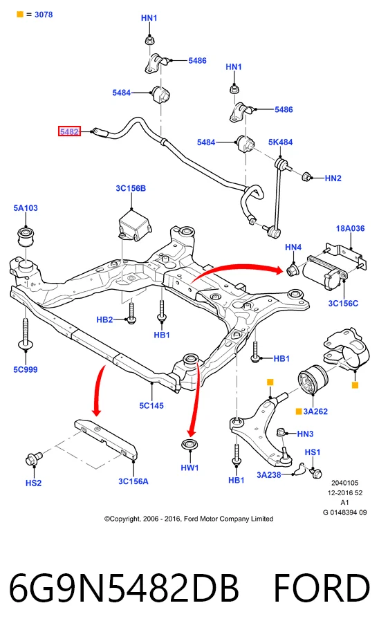 Stabilizator przedni do Ford Mondeo IV CA2