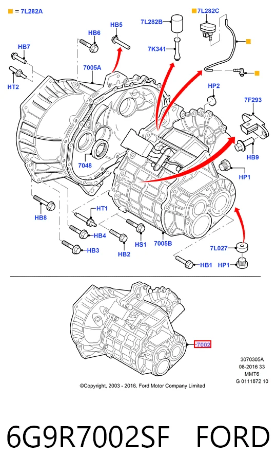 Mechaniczna skrzynia biegów w komplecie Ford Galaxy II CA1 minivan (WA6) (2006 - 2015) cena, od 721,77 USD