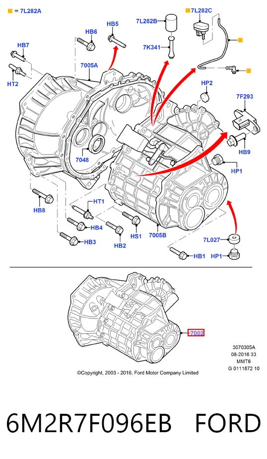 Mechaniczna skrzynia biegów w komplecie Ford Mondeo II sedana (BFP) (1996 - 2000) cena, od 406,91 USD