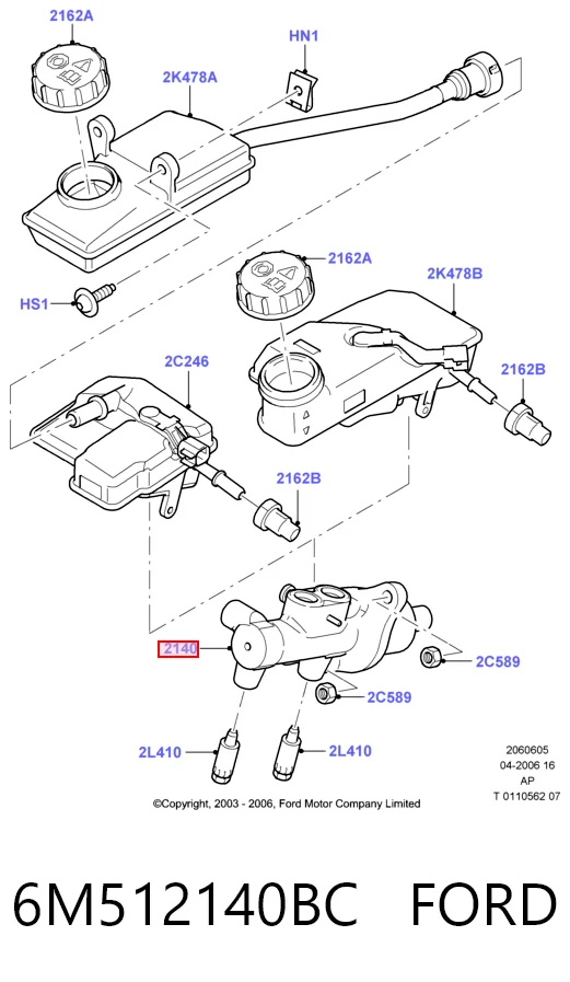  Główny cylinder hamulców Ford C-Max 