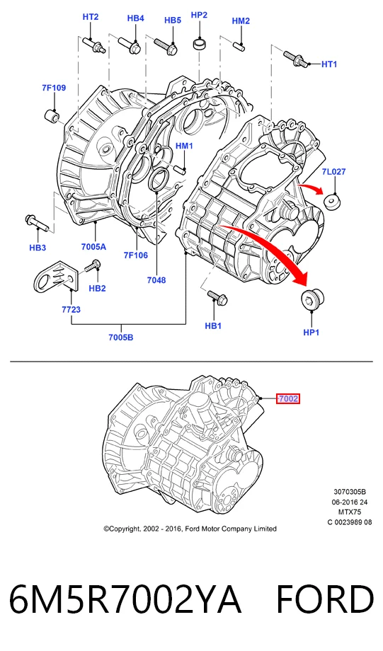Mechaniczna skrzynia biegów w komplecie do Mazda 3  BK12