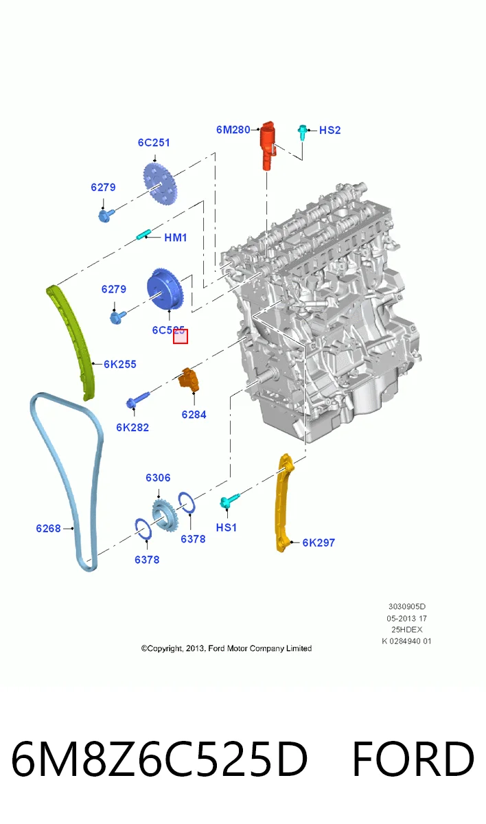 6M8Z6C525D Ford