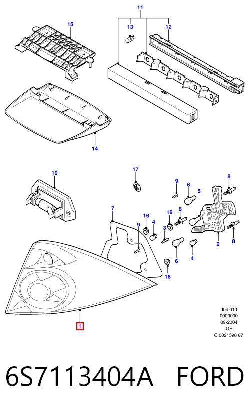  Lampa zespolona tylna prawa Ford Mondeo 3