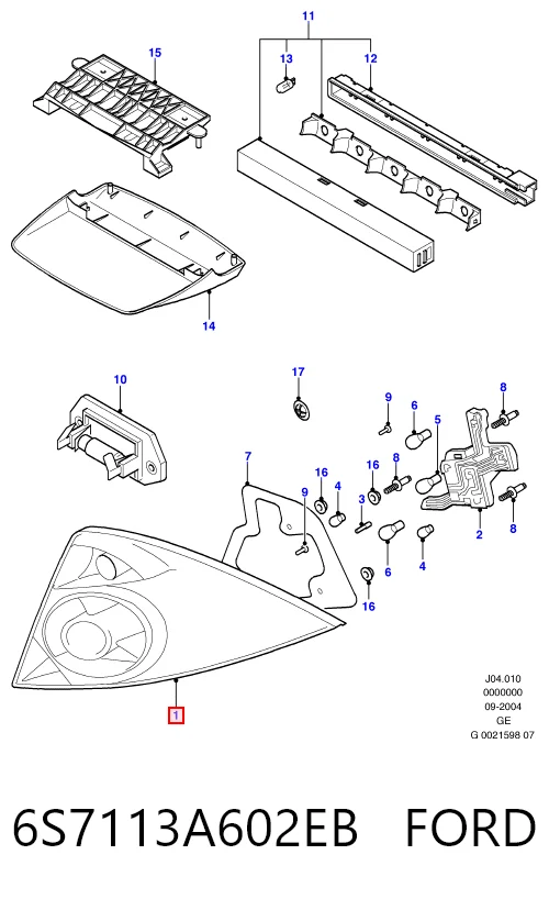 Lampa zespolona tylna prawa do Ford Mondeo III B4Y