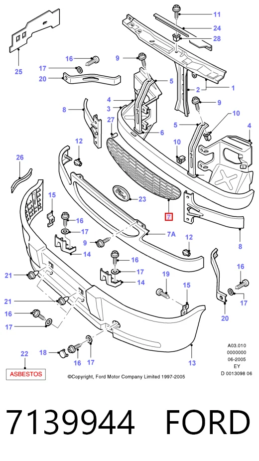 Atrapa chłodnicy do Ford Transit E