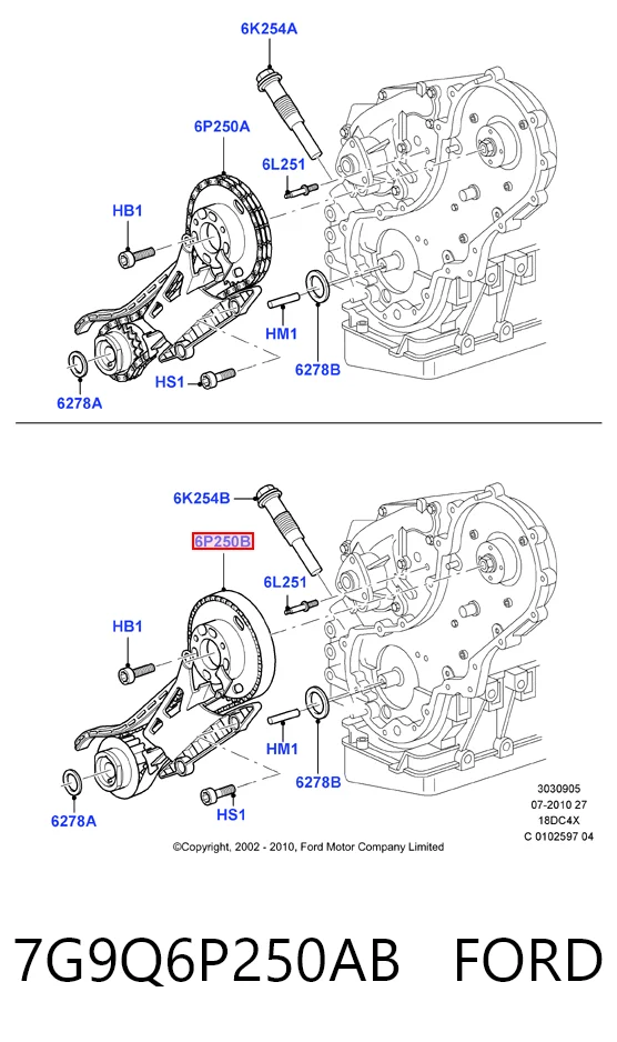 7G9Q6P250AB Ford