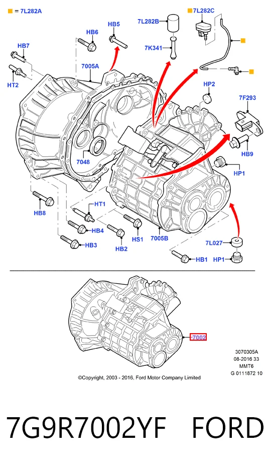  Mechaniczna skrzynia biegów w komplecie Ford Mondeo 2