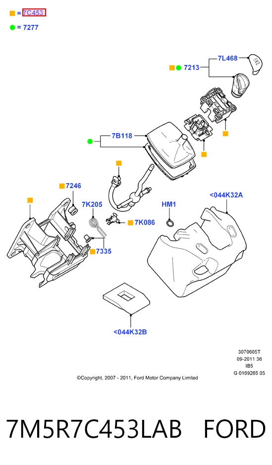 Mechanizm zmiany biegów (cięgno) do Ford C-Max  DM2