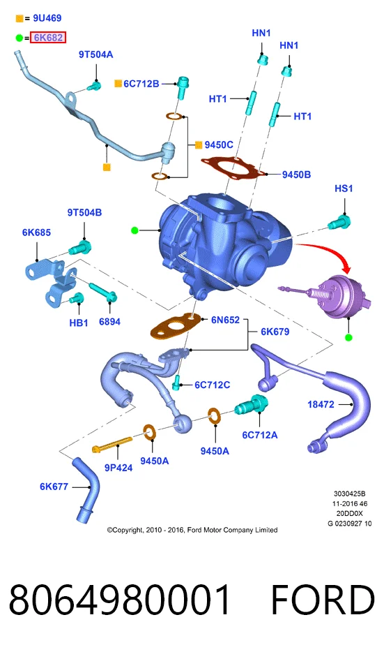  Turbina Ford Kuga 1