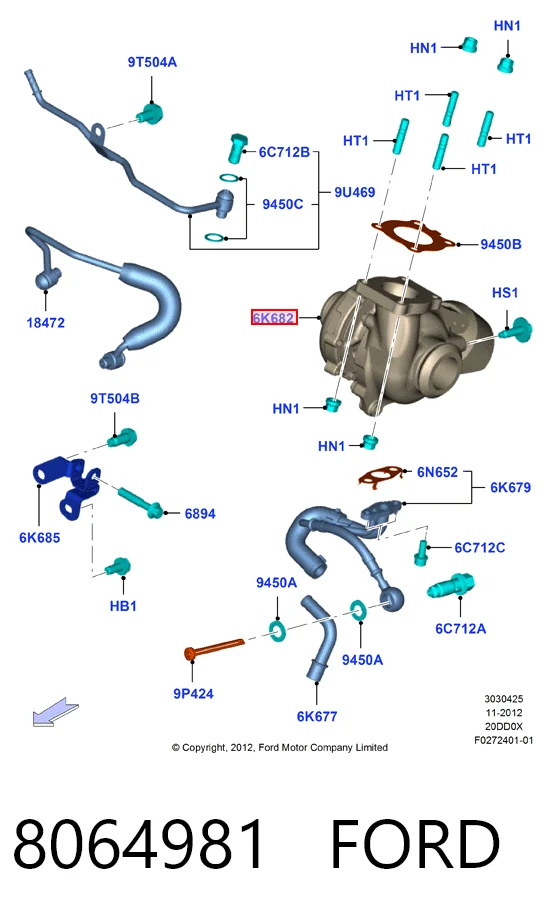 Do koszyka Turbina Ford Kuga I CBV