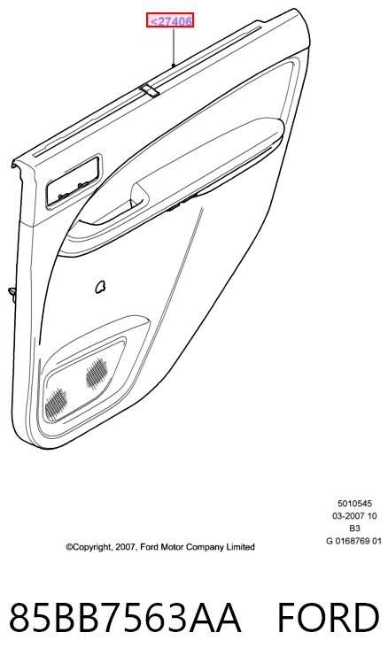 Docisk sprzęgła do Ford Sierra II GBG, GB4