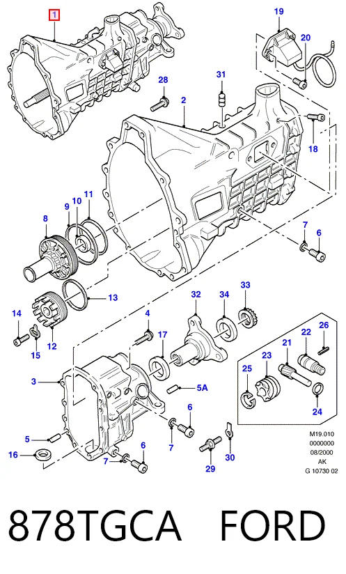 Mechaniczna skrzynia biegów w komplecie do Ford Sierra II GBC,GBG