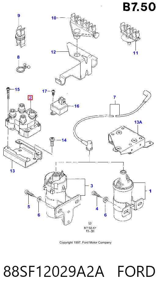 88SF12029A2A Ford Cewka zapłonowa