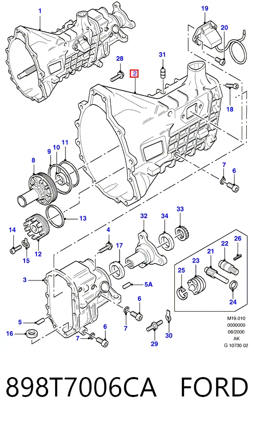 Mechaniczna skrzynia biegów w komplecie Ford Sierra II hatchback (GBC,GBG) (1987 - 1993) cena, od 181,23 USD